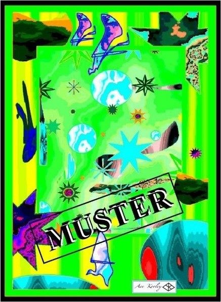 Kunstwerk „Stars And Planets“ von Ace Kooley mit Aufdruck MUSTER
